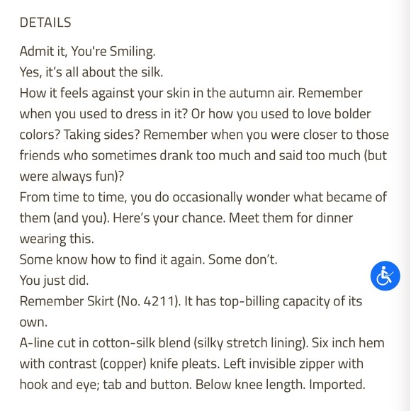 J.Peterman NWT Silk Blend Skirt size 10 - Picture 11 of 14